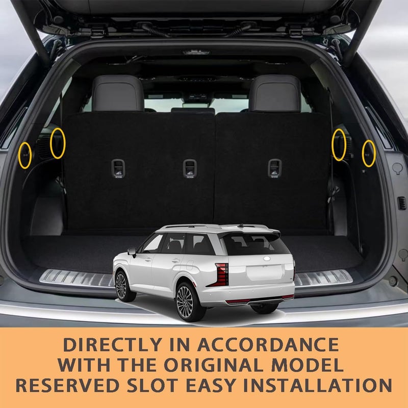 AQAE Cargo Cover Compatible with 2026 Hyundai Palisade Trunk Cover Retractable Rear Trunk Security Cover Palisade Accessories Shielding Shade Privacy Screen Palisade Cargo Cover - Image 5
